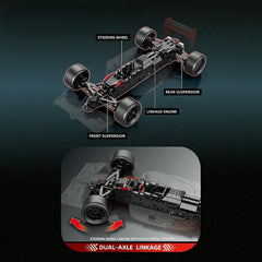 1:8 F1 McLaren MP4 Racing |  1988 Red & White Grand Prix Machine (2800pcs)