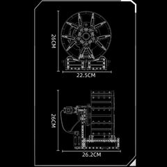 Motorised Bugatti Supercar Wheel Bub Display 857pcs