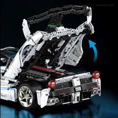 1:8 The Drift LaFerrari FXXK EVO | Pearl White Painting Custom Edition (4580pcs)