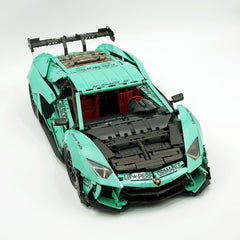 1:8 Lamborghini Aventador SVJ LBWK | Baked Enamel Mint Green Limited Bull Widebody Supercar (4990+ PCS)