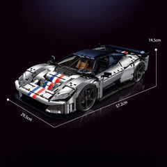 The Ultimate FERRARI F80 Prancing Horse Hypercar 4702pcs | Silver Limited Edition