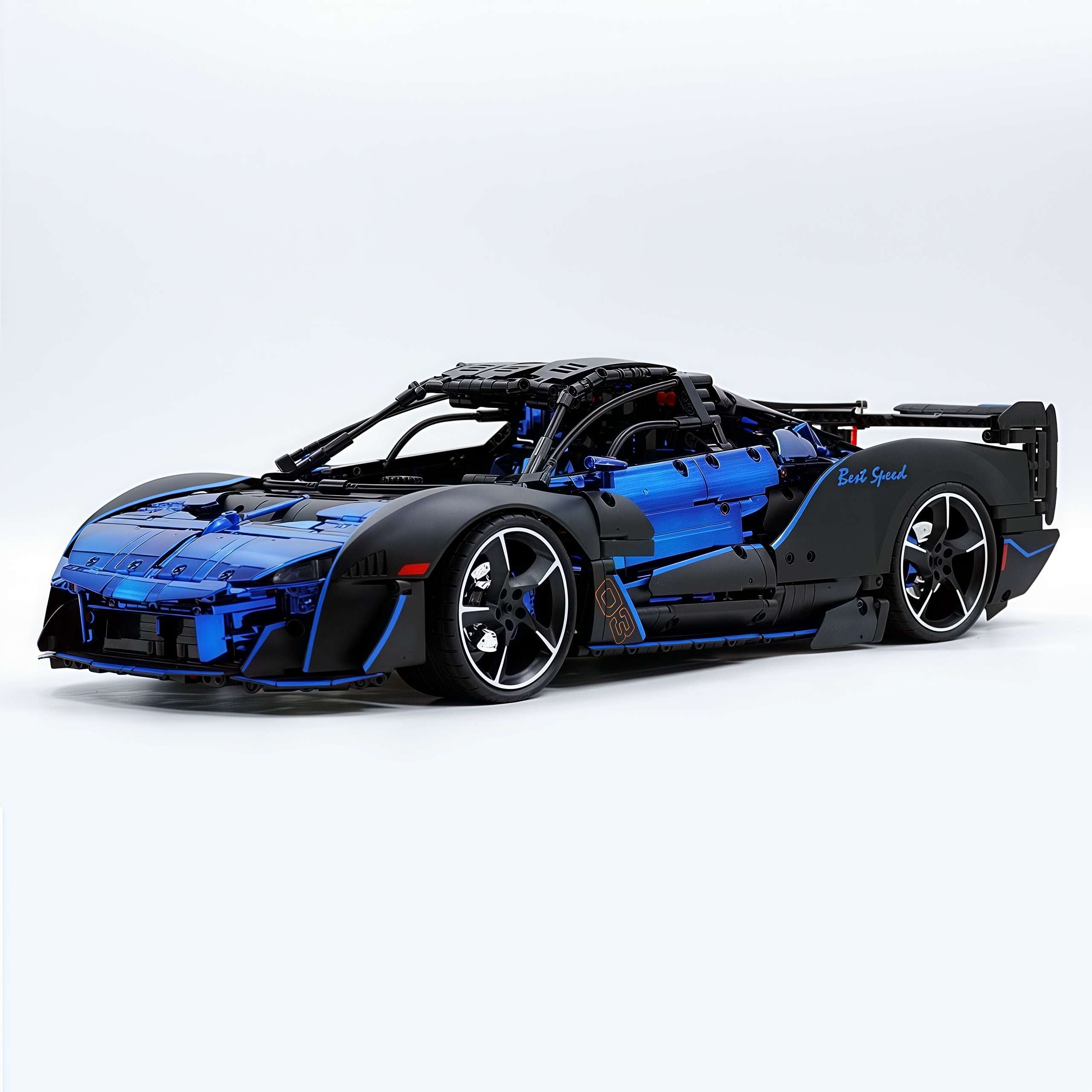 1: 8 Mclaren Sabre Supercar, Aerodynamic Brilliance, Mirror Customized Edition (3862 PCS)