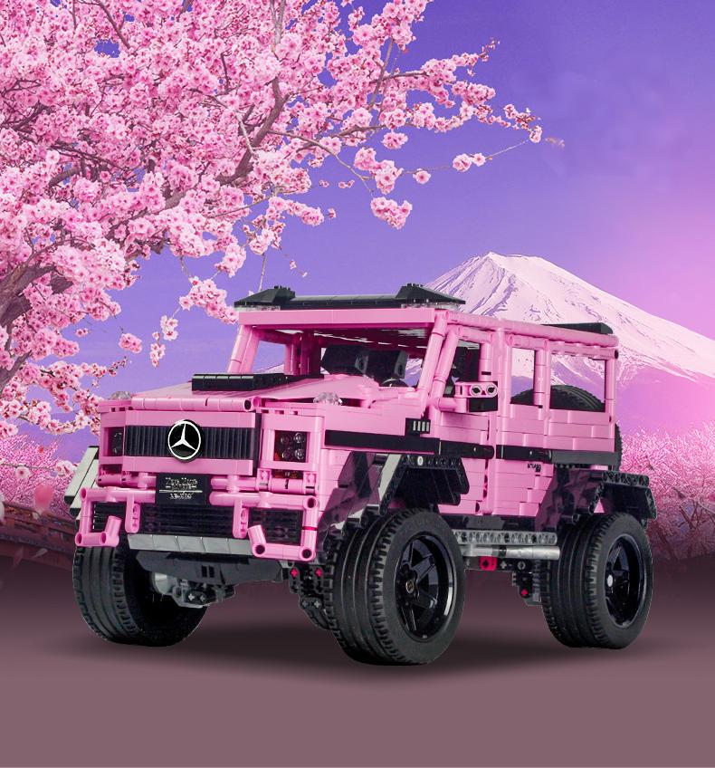 1:8 Pink Mercedes-Benz G800 4×4 Squared Brabus  (2687+PCS)