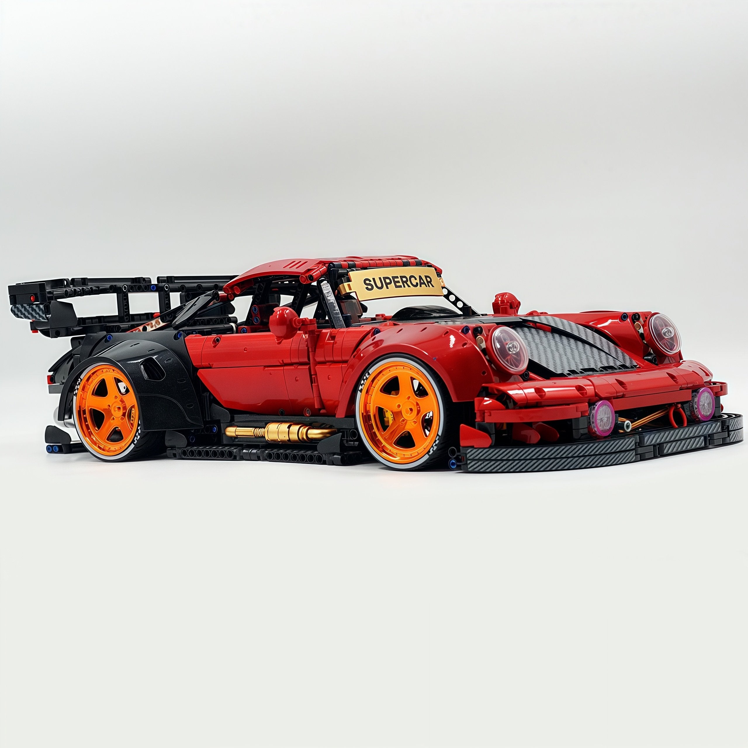 The Ultimate Widebody Porsche 964 RWB, Paint Red Customized Version (4190 pcs)