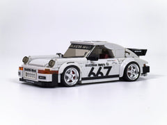 1: 24 CUSTOM GERMAN PORSCHE 930 with Container Display Case (318 PCS) - BAV BRICK