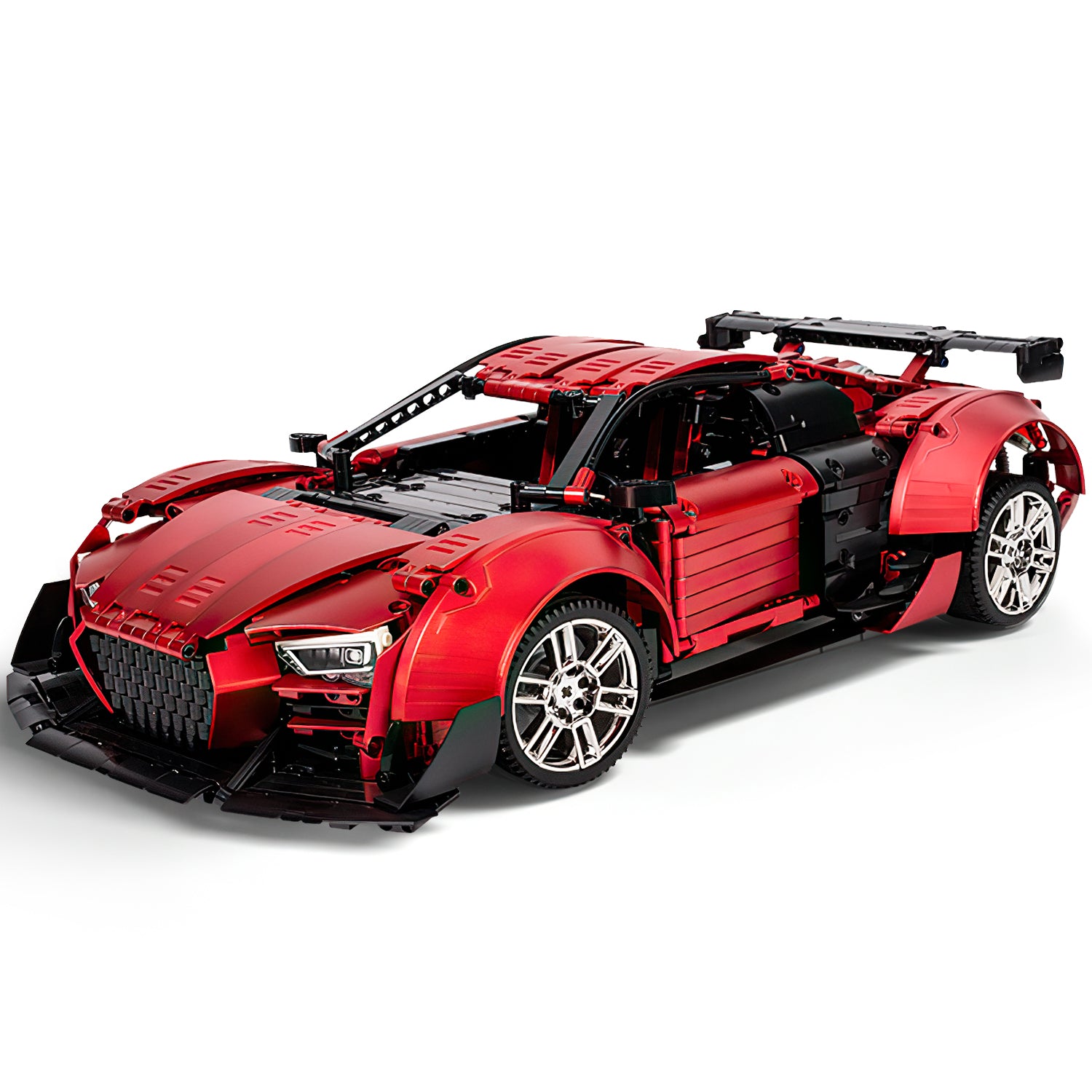 AUDI R8 Red Beast, Large Rear Wing (2641 Pcs) - BAV BRICK