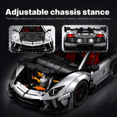 1:8 Lamborghini Aventador SVJ LBWK | Chrome Bull Widebody Supercar (4990+ PCS)