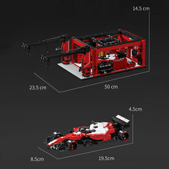 Ferrari F1 Race Car and F1 Pit House Set | 2035 PCS