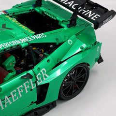 1: 8 BMW M4 GT3 Building Set, Fully Detailed Simulation, Isle of Man Green Custom Edition (4556Pcs)