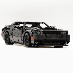 1: 8 Dodge Challenger, Black Samurai Customized Version (3300+Pcs)