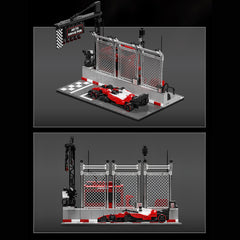 Ferrari F1 Race Car and F1 Starting Grid Set | 1413 PCS