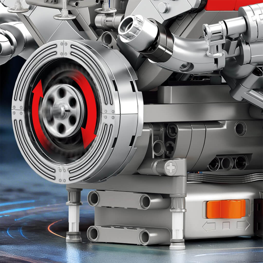 Motorised High-Revving V8 Italian Engine |  Performance Engine Engineering | 1100 PCS - BAV BRICK