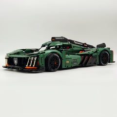 1: 8 Le Mans 9×8 RaceCar Juegos de construcción con control remoto, alerón trasero elevador eléctrico, faros fluorescentes (3746 piezas)