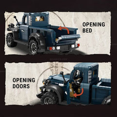 1:16 Dodge Vintage Blue Power Pickup | Classic American Muscle Truck(1199 PCS)