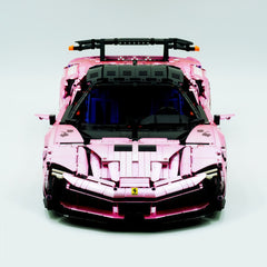 1:8 Ferrari SF90XX Pink Plating Limited Color, The Ultimate Supercar, More Than 12 Features Restored(4100 Pcs)
