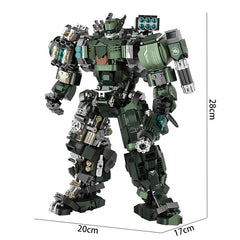 Mecha Warrior Battle Robot | Large Assembly Model (1403 PCS)