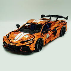 1: 8 Corvette C8 Supercar Building Sets, Mirror electroplating Customized Edition (3788 Pcs)