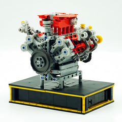 Motorised LAFERRARI NO.F488 Supercar V8 Engine | 1123 Pcs | Electric piston linkage | Comes with base