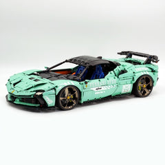Ferrari SF90XX 1:8, finition rose, édition limitée, la supercar ultime, plus de 12 détails reproduits (4100 exemplaires)