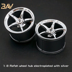 1:8 Custom Wheels, Suitable for All 1:8 Supercars (4-pack)