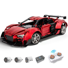 AUDI R8 Red Beast, Large Rear Wing (2641 Pcs) - BAV BRICK