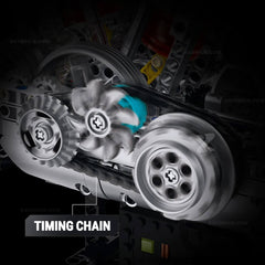 Motorised Harley Motorcycle V2 Engine(867pcs)