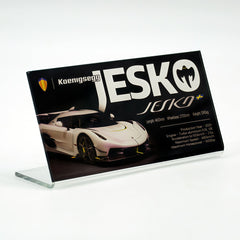 Suitable for Mercedes Koenigsegg Supercar Series Display Acrylic Nameplate