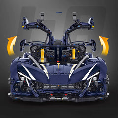 1:8 Apollo IE Hypercar — Midnight Edition | Starry Blue Exterior (3656pcs)