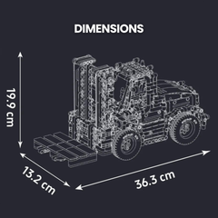 Remote-Controlled Heavy Duty Military Camo Forklift | 1312pcs