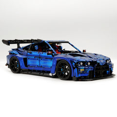 1: 8 BMW M4 GT3 Building Set, Fully Detailed Simulation, Electric Sapphire Blue Custom Edition (4556Pcs)