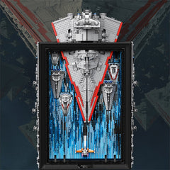 Giant Space Craft Aircraft Carrier, Wall Display, The Ultimate Collector's Set (5964 Pcs) - BAV BRICK