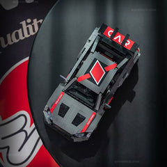 Audi RS3, coche de carreras alemán de carrocería ancha | Incluye 4 estilos de ruedas (1520 piezas)