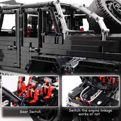 Mercedes G63 6X6 Off-Road, 1:8 Scale Pickup Model (3300 Pieces)