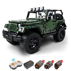 1: 8 Jeep Wrangler Army Green Off-Road Pickup, Adult Collectible Model Cars, 2096 Pcs