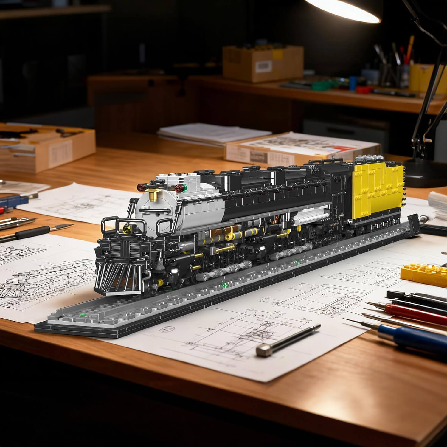 Big Boy 4-8-8-4 Steam Locomotive |  Legendary American Steam Engine | 3039 PCS - BAV BRICK