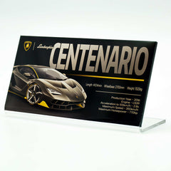 Suitable for Lamborghini Supercar Series Display Acrylic Nameplate