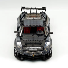 1:8 Lamborghini Aventador SVJ LBWK | Electroplated Black Custom Bull Widebody Supercar (4990+ PCS)（副本）