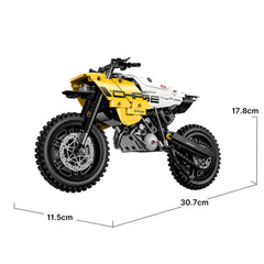 Yellow Scrambler | 1:8 Scale Motorcycle | 510 PCS