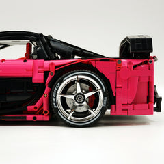 1: 8 Mazda RX-7 with Remote Control, Front and Rear Lights, Macaron Pink Limited Edition (3305 Pcs)