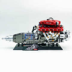 Large LaFerrari V12 Engine | Motorised Supercar Engine Model (2378 PCS)