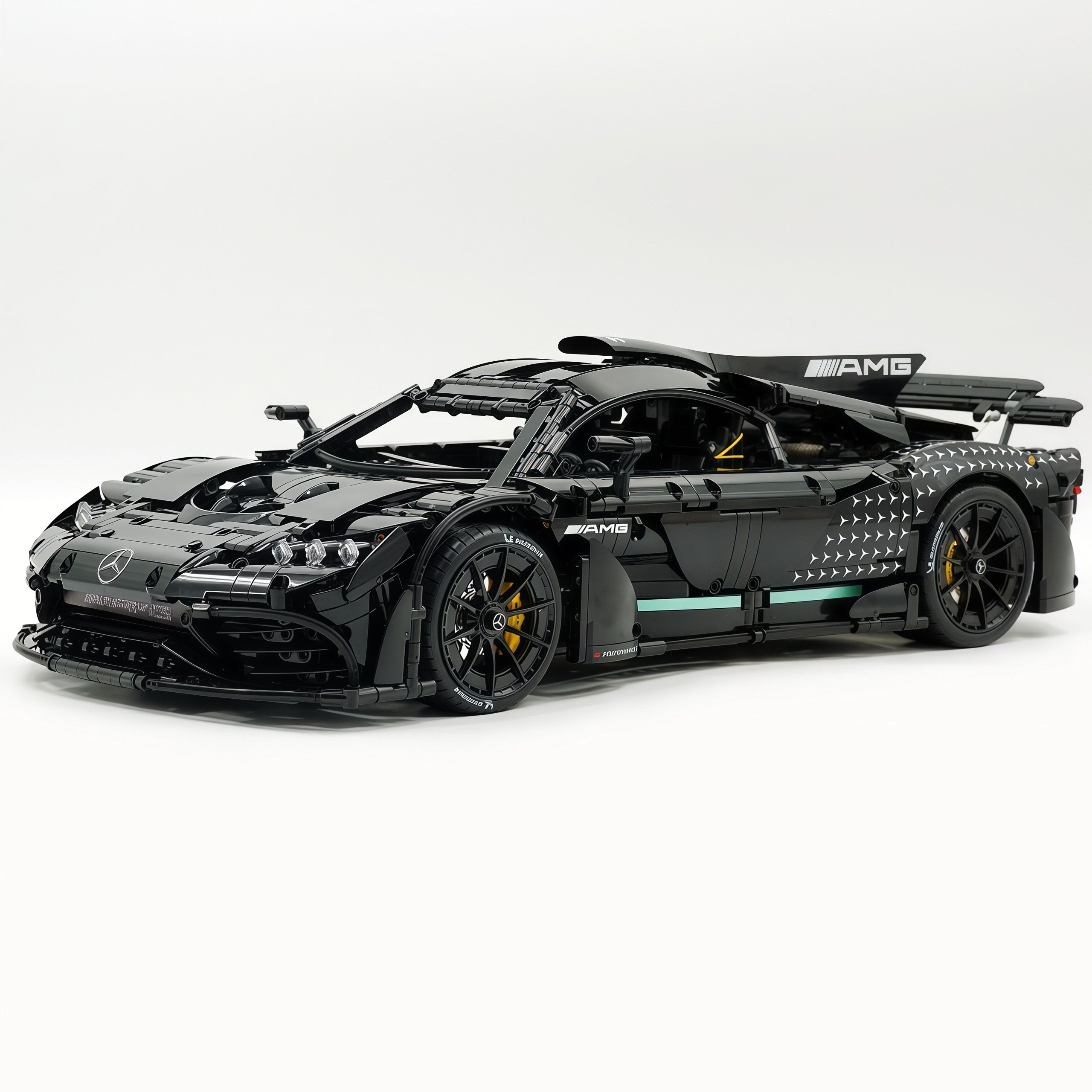1: 8 Mercedes AMG ONE Pearlescent Black Limited Edition, Fully Detailed Simulation, The Ultimate Collectible (3295 Pcs)