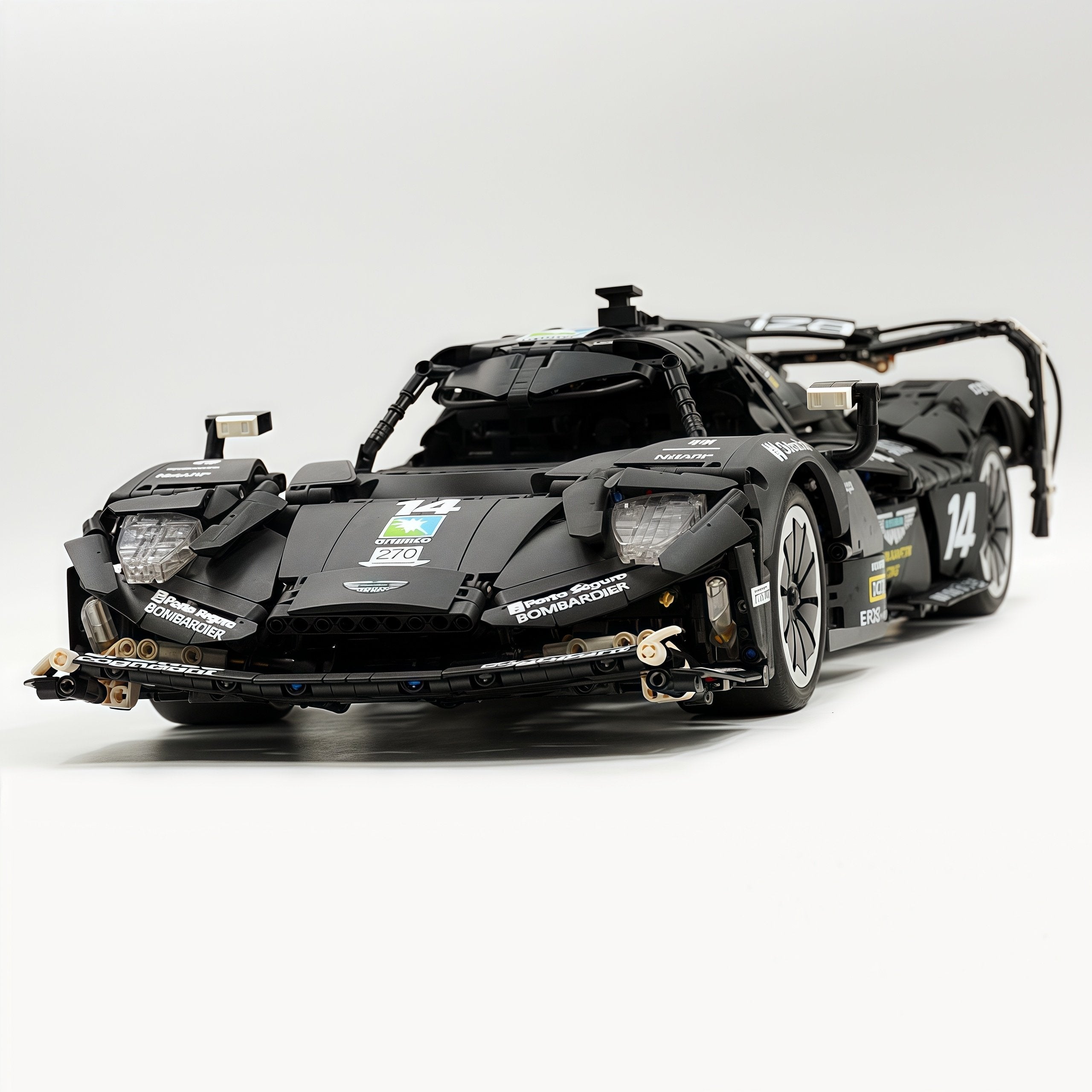 1: 8 Aston Martin Valkyrie Hypercar, Black Samurai Customized Version(3869 Pcs)