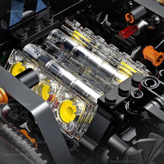 1:8 El Ferrari F80 definitivo | Hipercoche V6 del Cavallino Rampante a control remoto | Edición limitada plateada (3998 piezas)