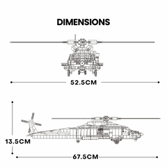 HH-60J Rescue Helicopter Set (1137 PCS)
