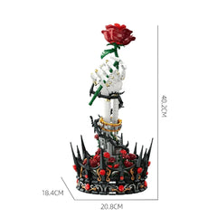 Skeletal Hand Rose Sculpture | 1,613 PCS