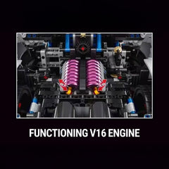 1:8 Devel sixteen V16 | Officially licensed (4016PCS) - BAV BRICK