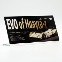 Suitable for Pagani Audi Bugatti Lotus Supercar Series Display Acrylic Nameplate