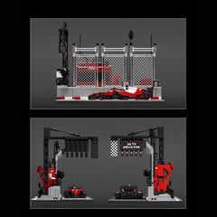 Ferrari F1 Race Car and F1 Starting Grid Set | 1413 PCS