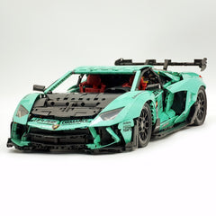 1:8 Lamborghini Aventador SVJ LBWK | Baked Enamel Mint Green Limited Bull Widebody Supercar (4990+ PCS)