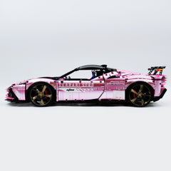 1:8 Ferrari SF90XX Pink Plating Limited Color, The Ultimate Supercar, More Than 12 Features Restored(4100 Pcs)